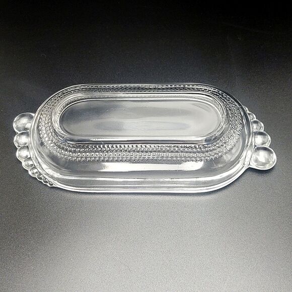 Vintage Duncan & Miller Oval Dessert Dish - Teardrop Pattern - Picture 3 of 4